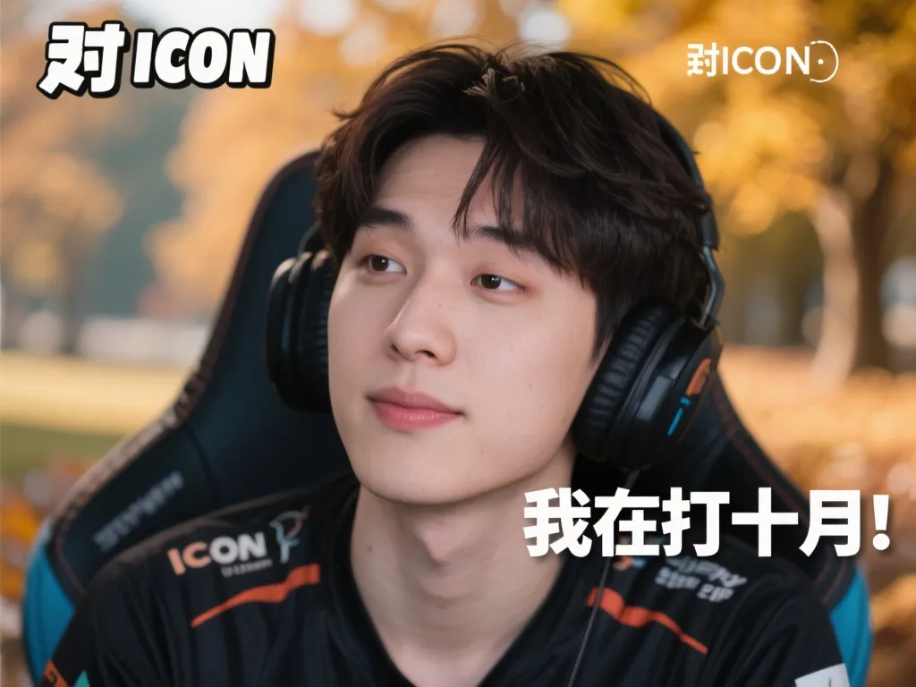 至于icon自嘲“我在打十月”，这显然是